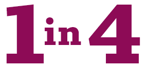 1 in 4